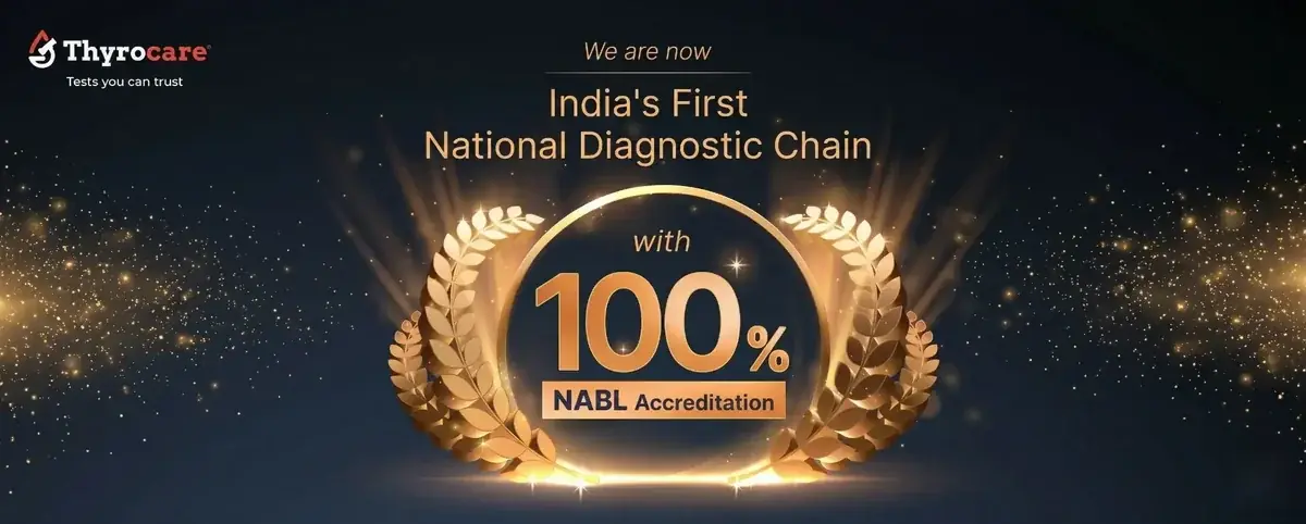 NABL accredited Thyrocare laboratory banner