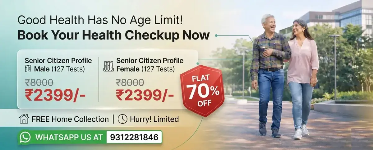 Senior citizen Thyrocare health profile packages banner
